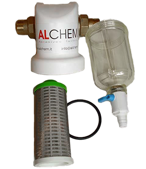 Vista di un filtri pulente a cartuccia, un accessorio per emulsione prodotto e venduto da Alchem